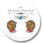Rainbow Brite stud earrings