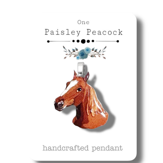 Pendants-Brown horse