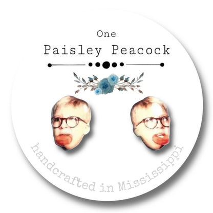 Stud earrings-ralphie soap