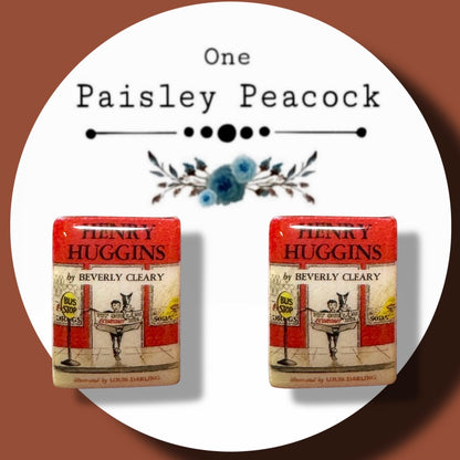 Henry Huggins book stud earrings