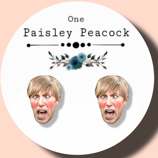 Stewart Mad TV inspired handmade stud earrings