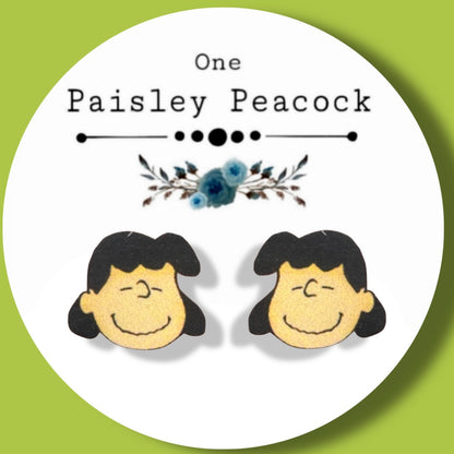 Lucy inspired handmade stud earrings