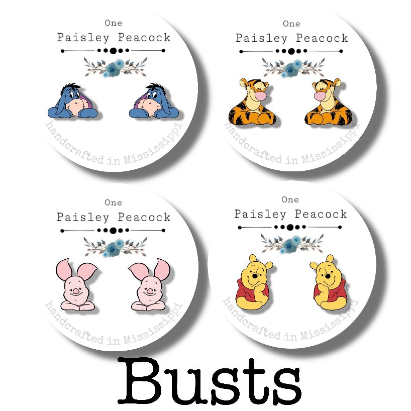 Winnie the Pooh stud earrings