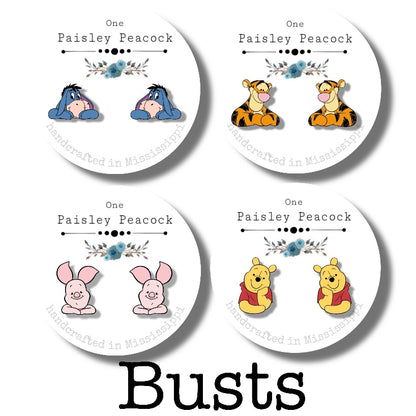 Winnie the Pooh stud earrings