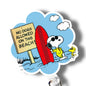 Badge Reel- inspired snoopy beach