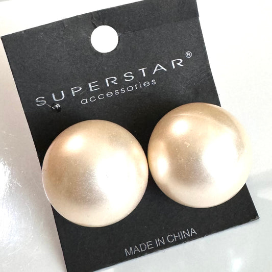 Clip on- huge pearls