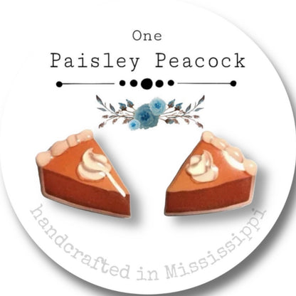Stud Earrings-pumpkin pie