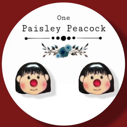 Molly Inspired Stud Earrings Big Comfy Couch handmade