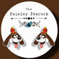Fleegle inspired handmade stud earrings Banana Splits Cartoon