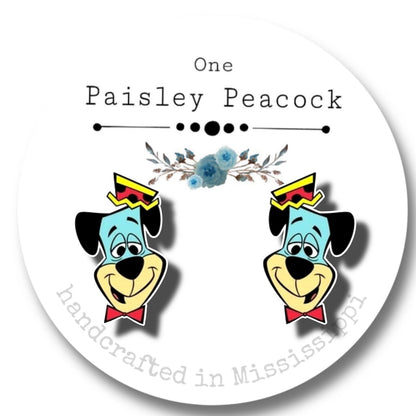 Yogi the Bear stud earrings