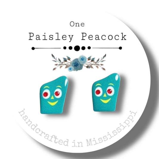 Stud Earrings-Gumby