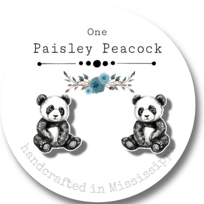 Stuffed animal inspired stud earrings