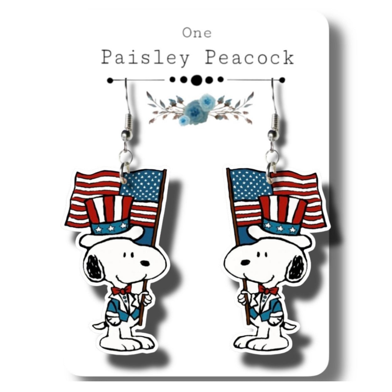4th of July Independence Day Dangle earrings
