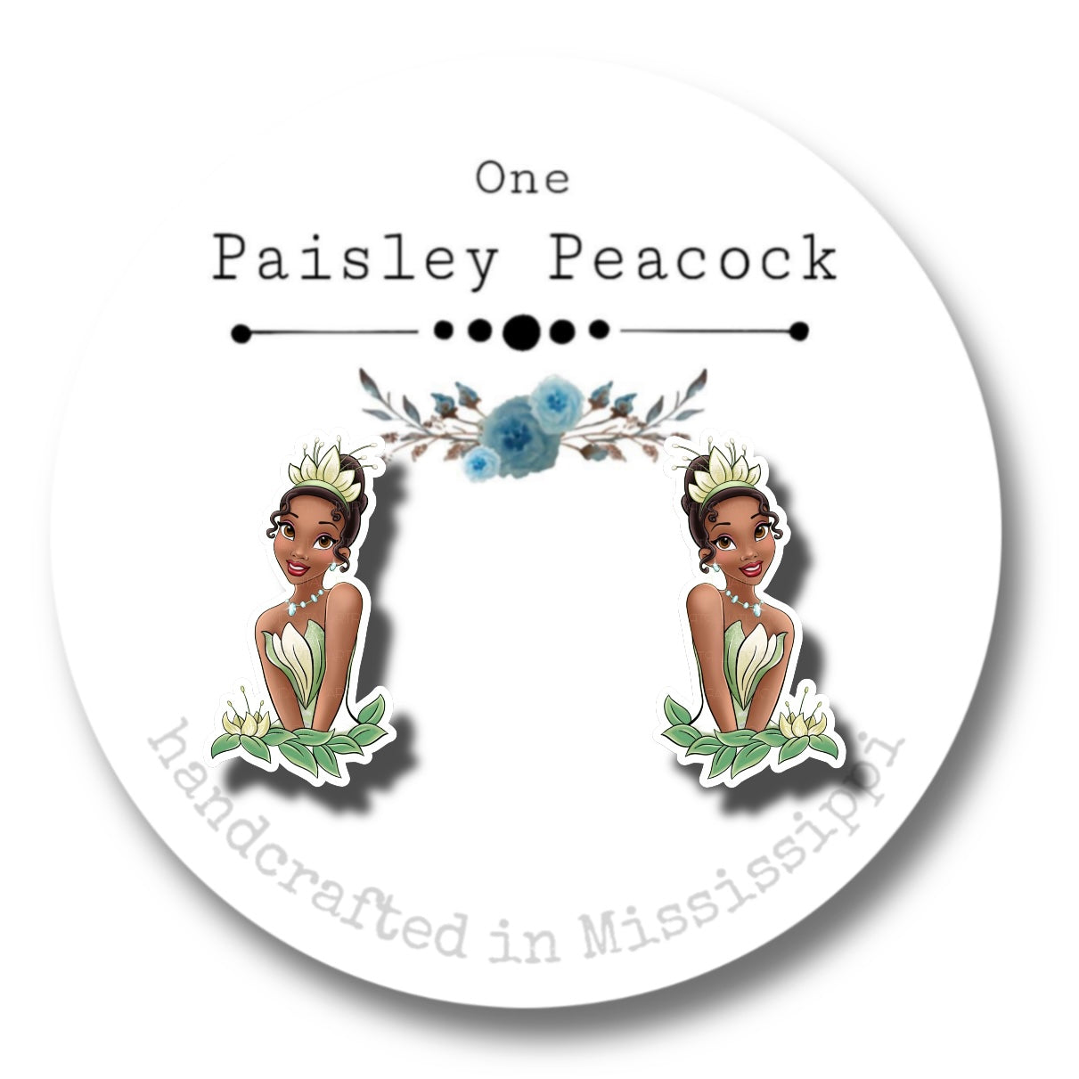 Princess stud earrings