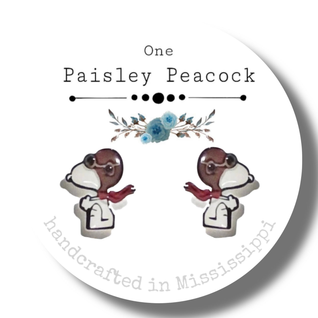 Stud Earrings-snoopy Ace