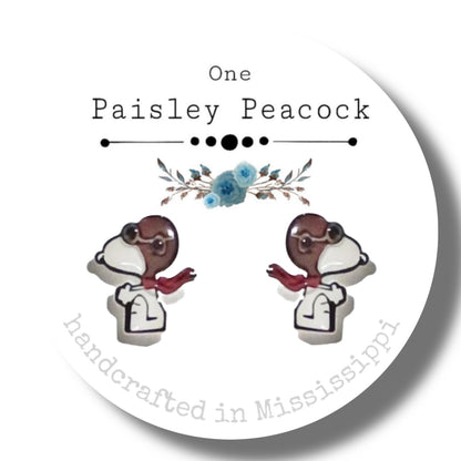 Stud Earrings-snoopy Ace