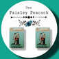 Otis Spofford inspired book stud earrings
