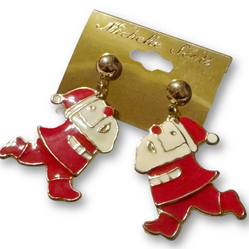 Christmas stud post dangle earrings