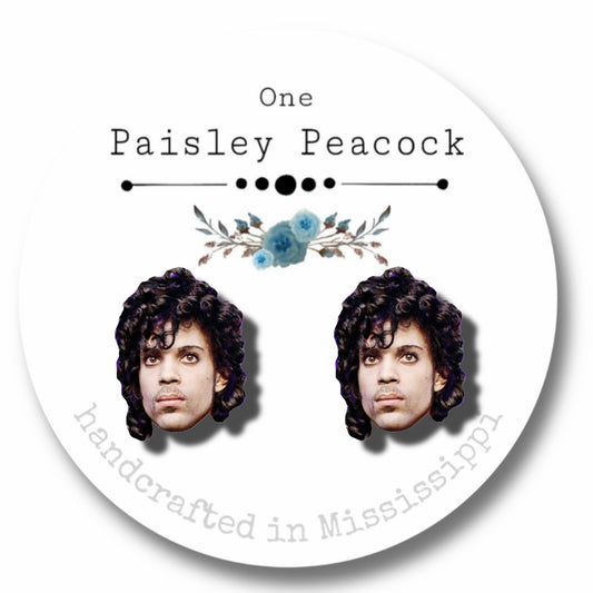 Celebrity earrings-Prince