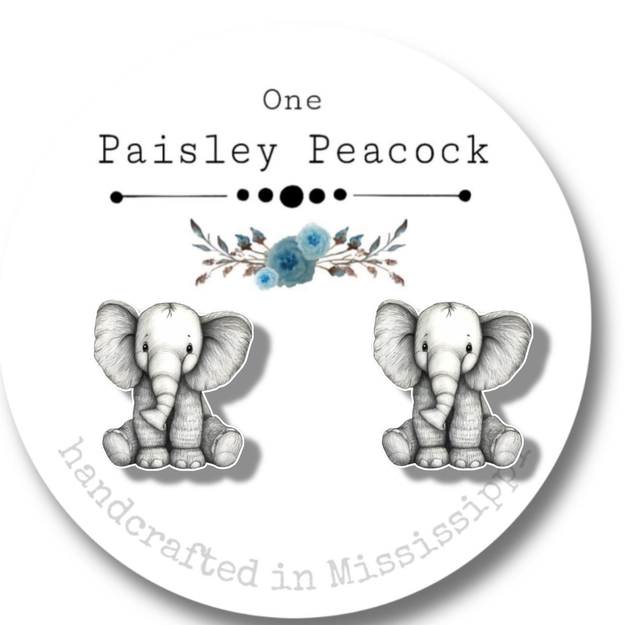 Stuffed animal inspired stud earrings