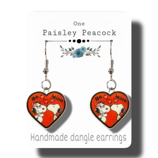 Dangle Earrings-be mine