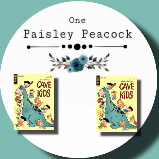 Cave Kids inspired comic stud earrings