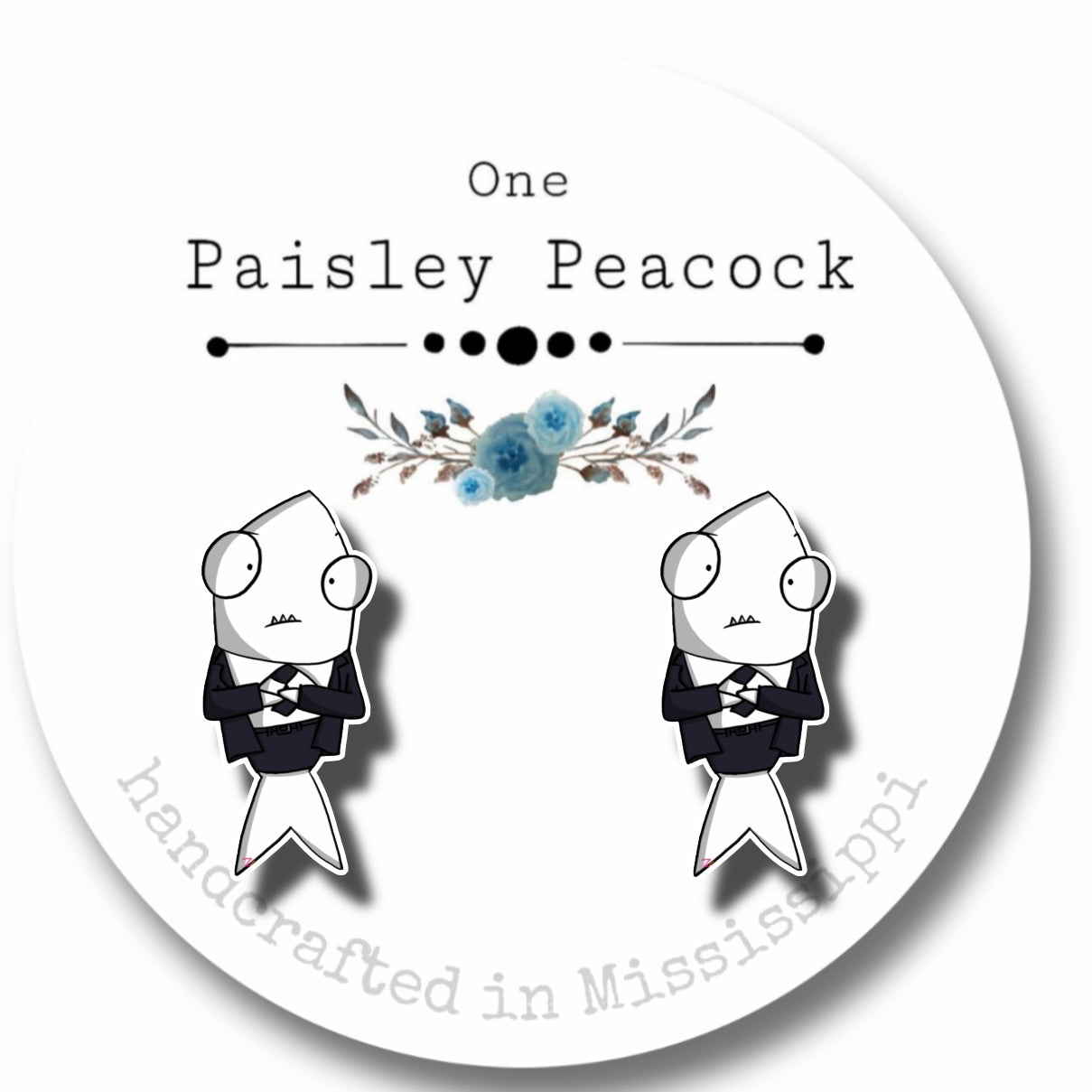 Piranha bad guys earrings