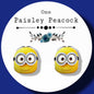 Minion inspired stud earrings