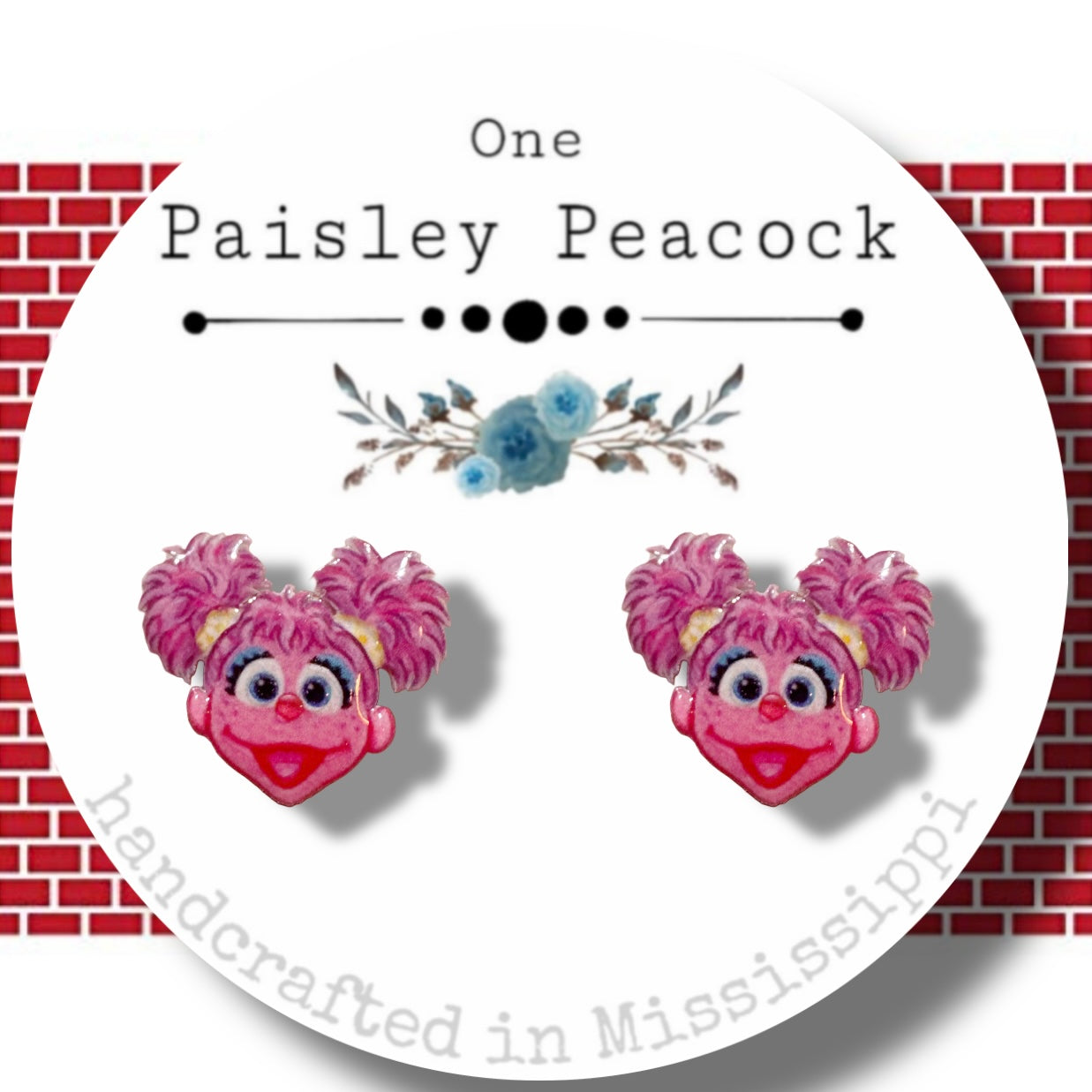 Muppets stud earrings