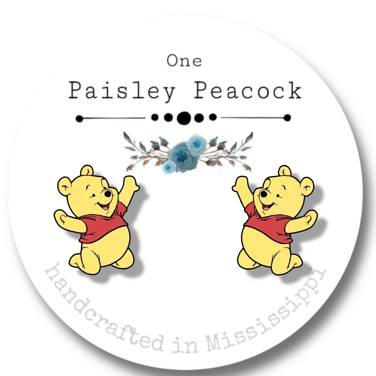Winnie the Pooh stud earrings