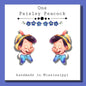 Pinocchio stud earrings