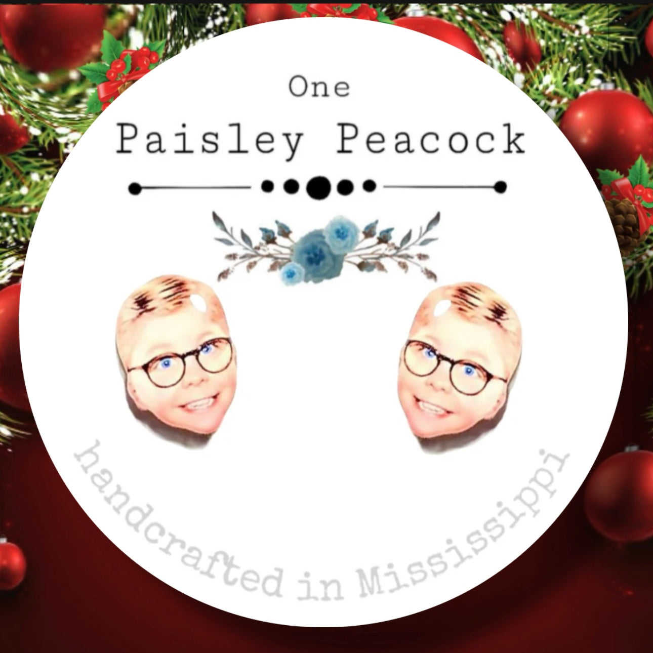 Stud earrings-RALPHIE A Christmas Story inspired