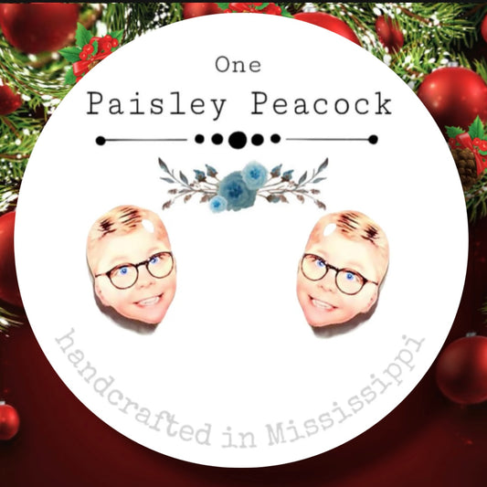 Stud earrings-RALPHIE A Christmas Story inspired