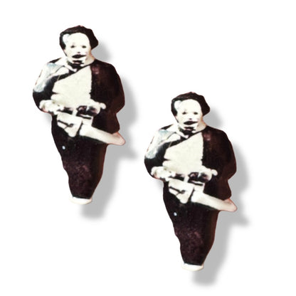 Chainsaw Massacre handmade stud earrings Halloween