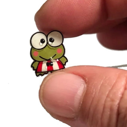 Stud Earrings-keropi frog
