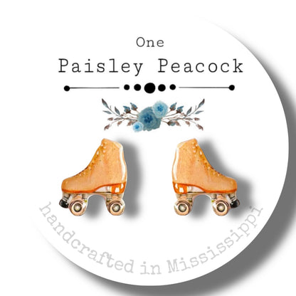 Stud Earrings-rollerskates