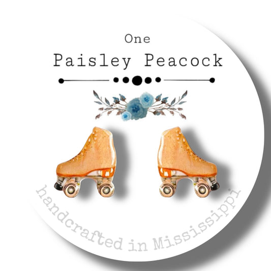 Stud Earrings-rollerskates