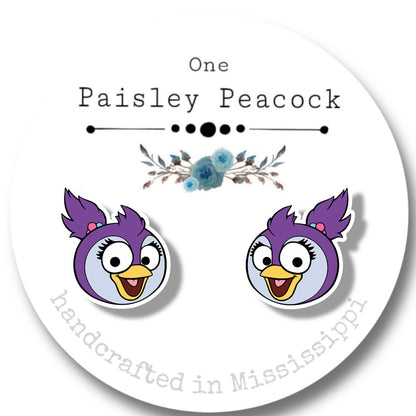 Muppet Babies Sesame Street stud earrings