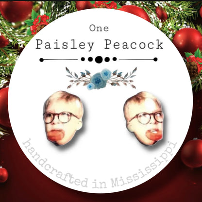 Stud earrings-ralphie soap