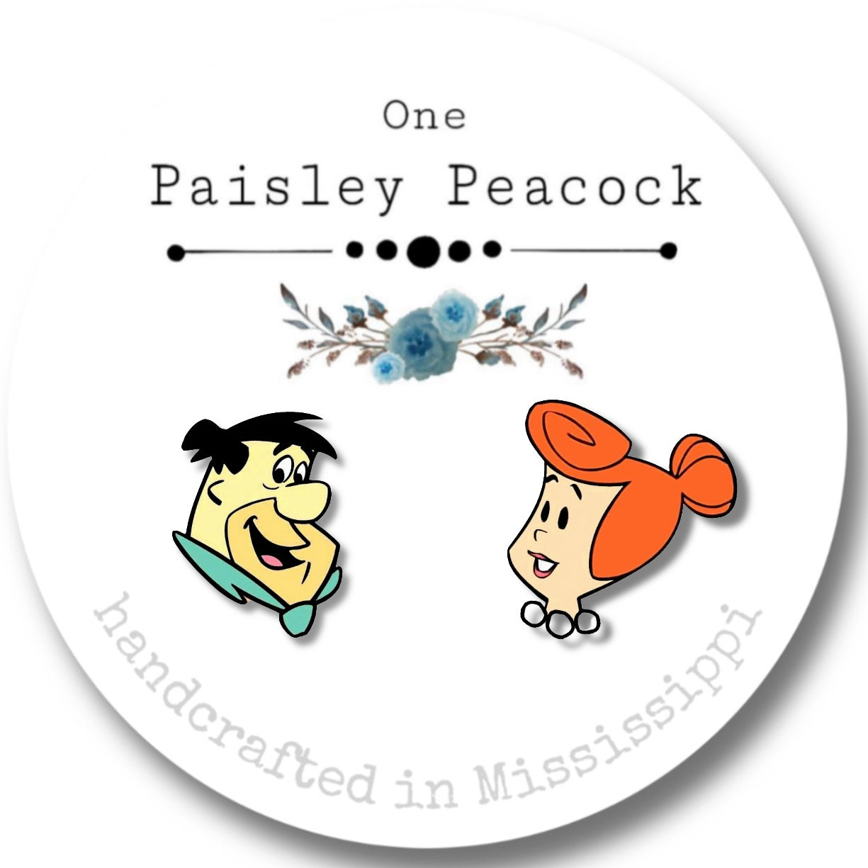 Flintstones stud earrings