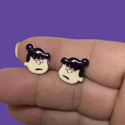 Violet Gray inspired handmade stud earrings