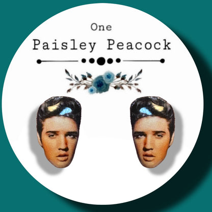 Elvis inspired stud earrings
