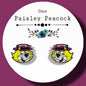 Top Cat inspired handmade stud earrings