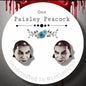 Dracula vampire handmade stud earrings Halloween