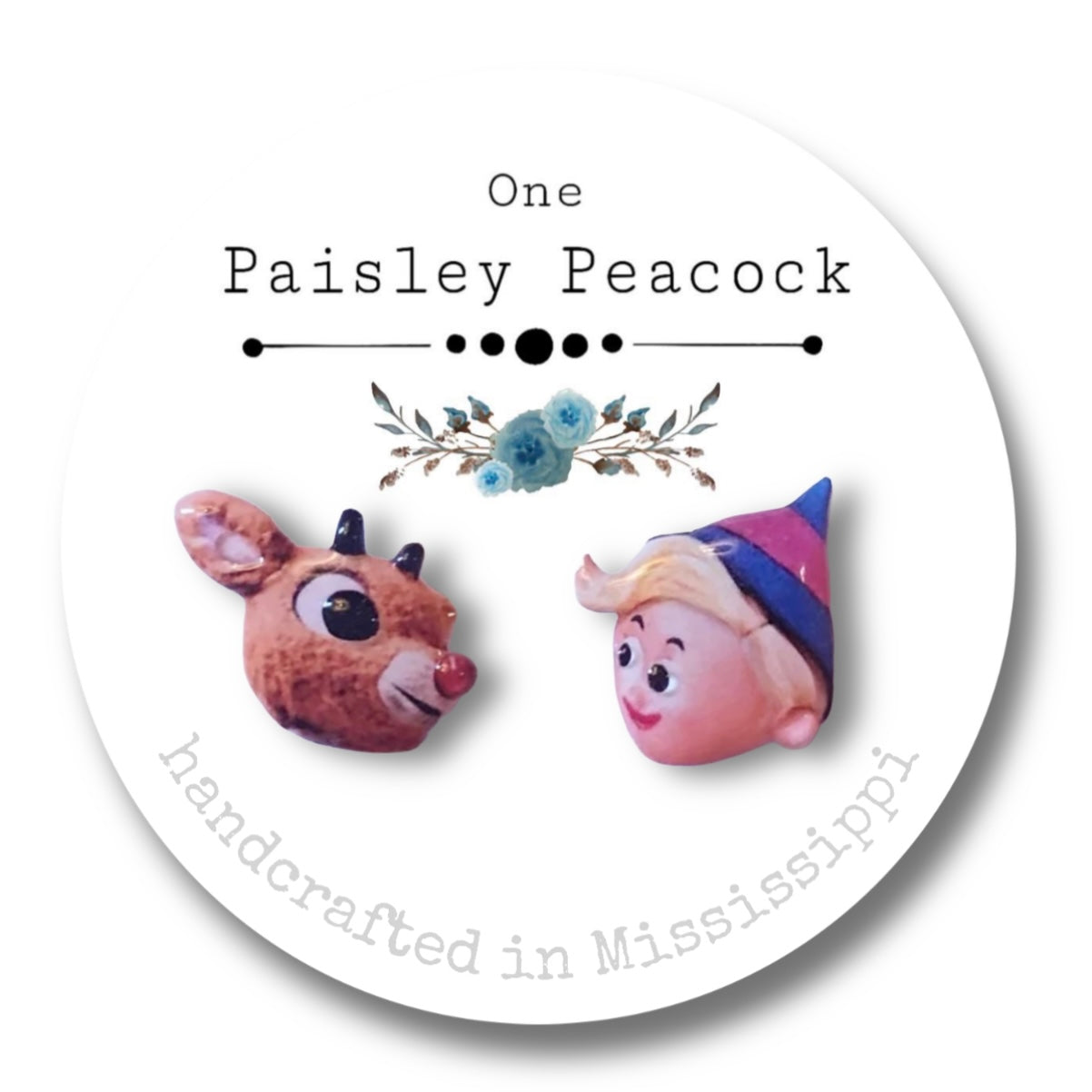 Retro Christmas cartoon movie earrings