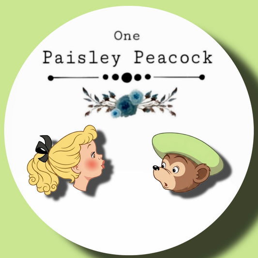 Goldilocks and little bear inspired stud earrings