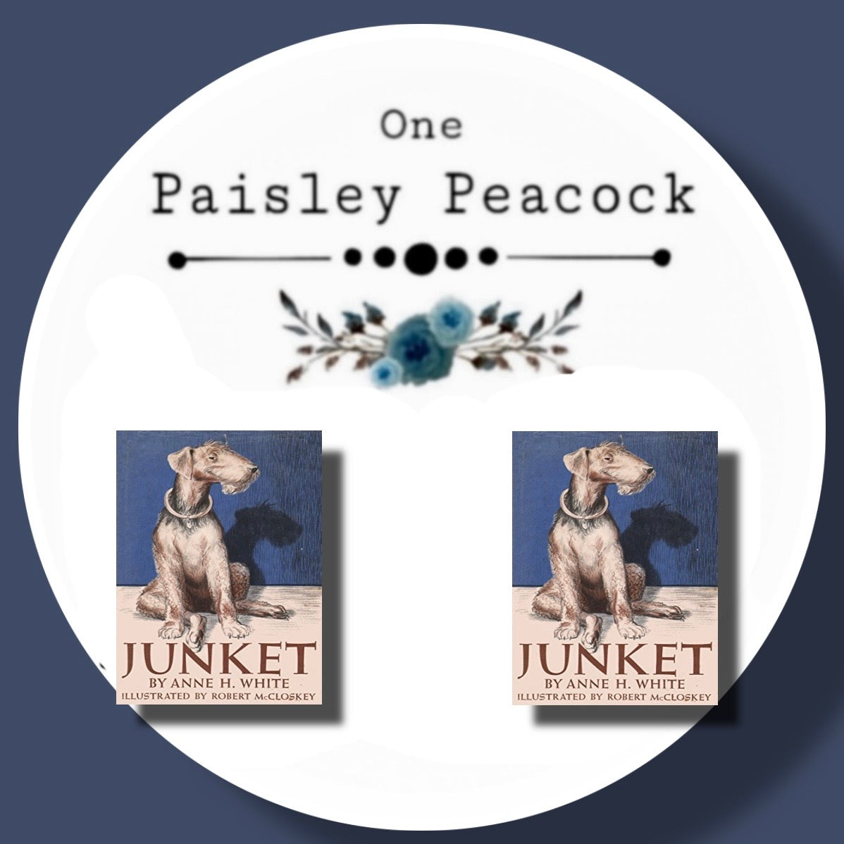 Junket book stud earrings
