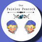 Campbell Soup Kid inspired stud earrings