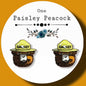 Smokey the Bear inspired stud earrings