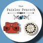 View master inspired handmade stud earrings 1960’s circa